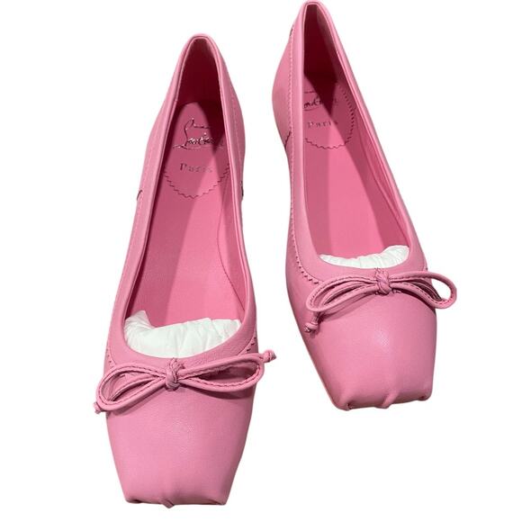 Christian Louboutin Mamadrague Ballerina Ballet Flat Shoes Pink 36.5 - Picture 2 of 5